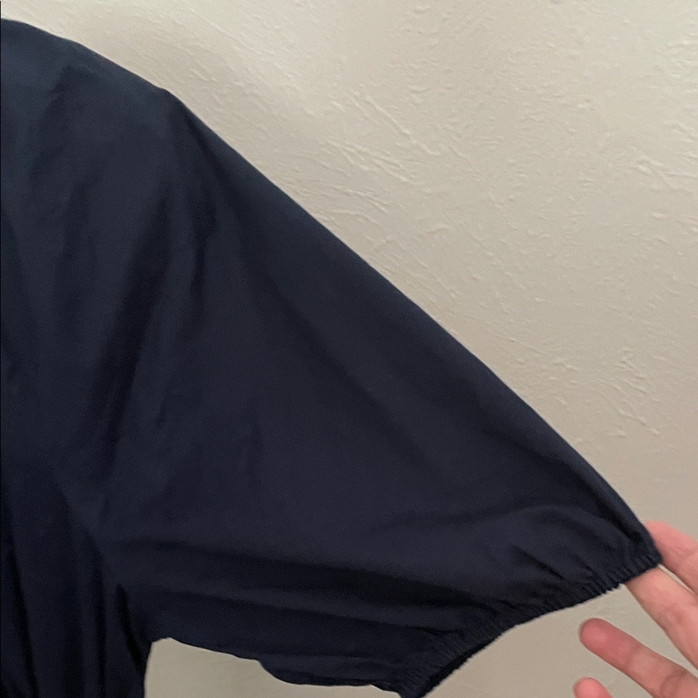 Old Navy Women's Navy Dress with Cut Out Waist - Picture 7 of 8